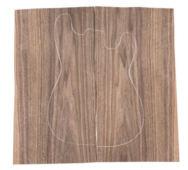 Veneer for Bodies Black Walnut, bookmatched, 2-pcs. 560x180x0.6mm